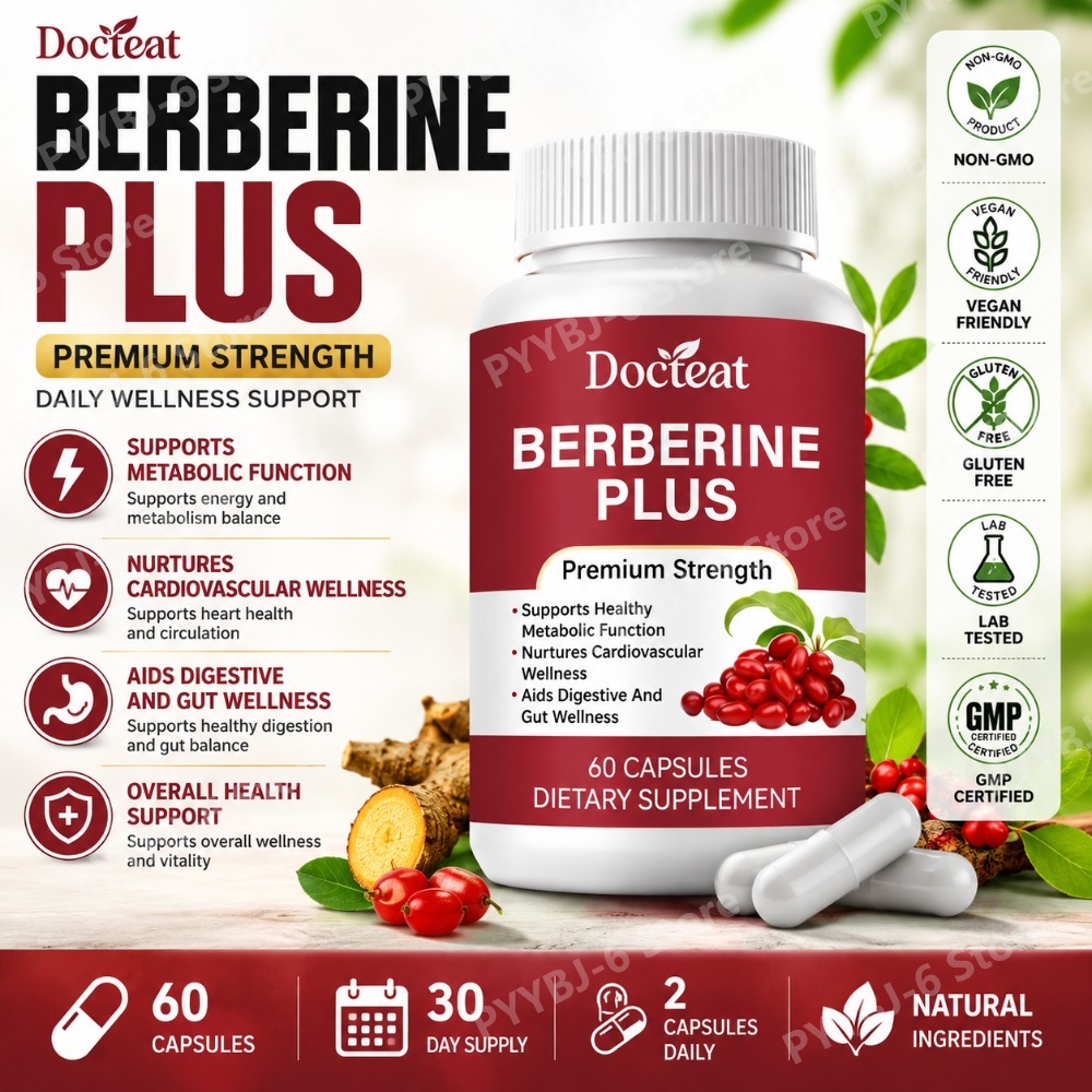 Natural Herbal Wellness - Berberin Plus Takviyesi 60 Kapsül Premium