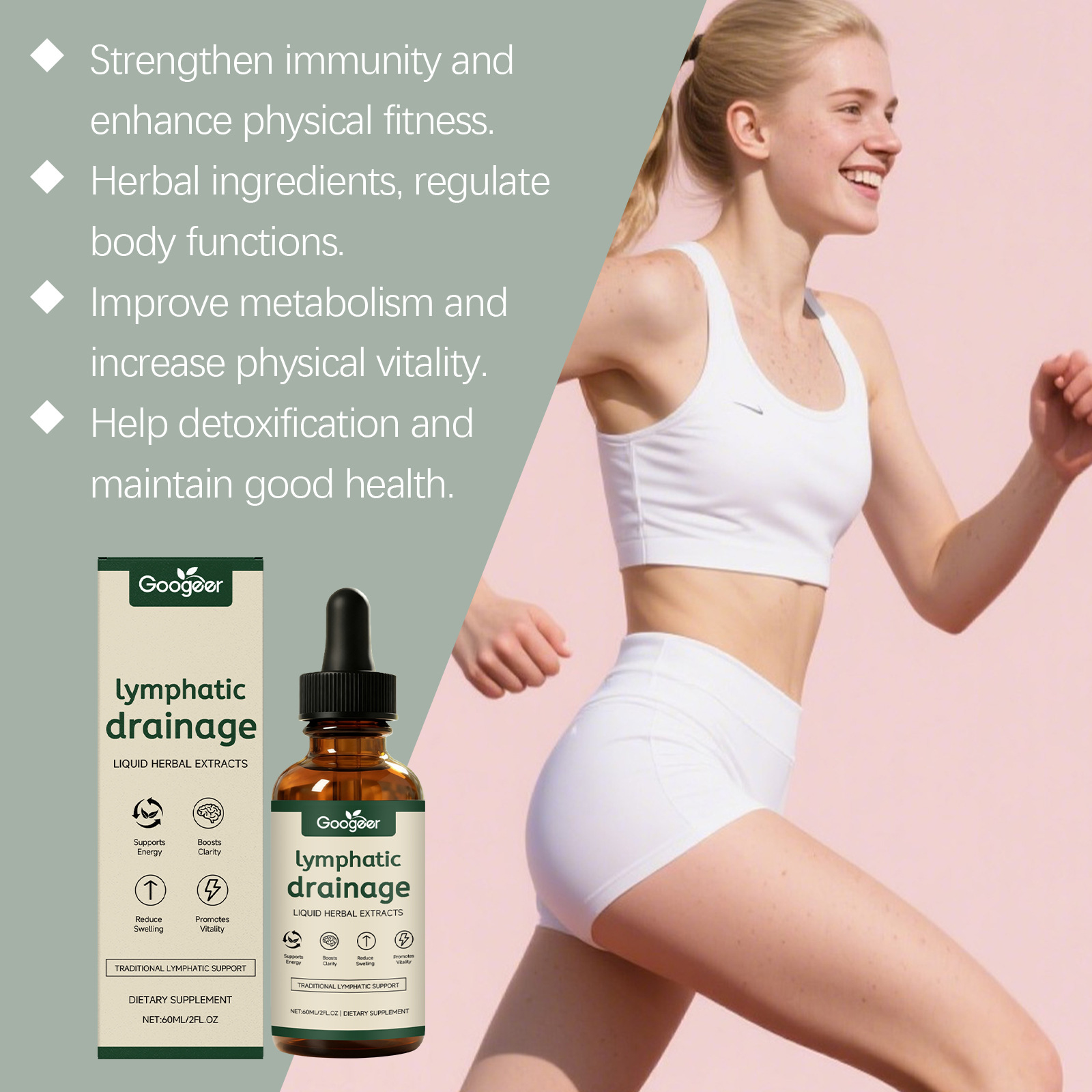 Lenf Drenaj Damlaları 11'i 1 A - Natural Herbal Wellness incelemesi ve fiyatı